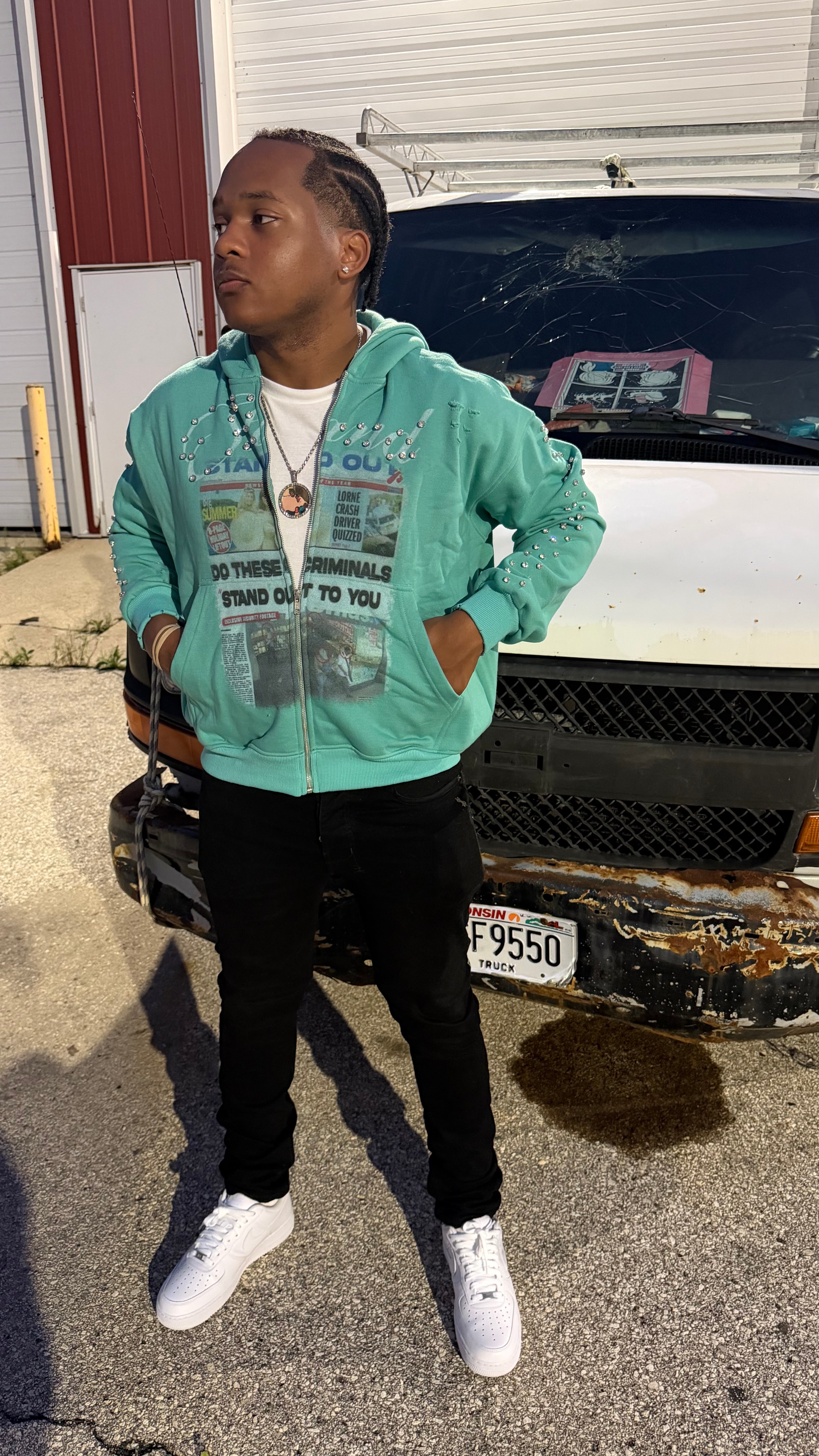 Teal Heist Zipup
