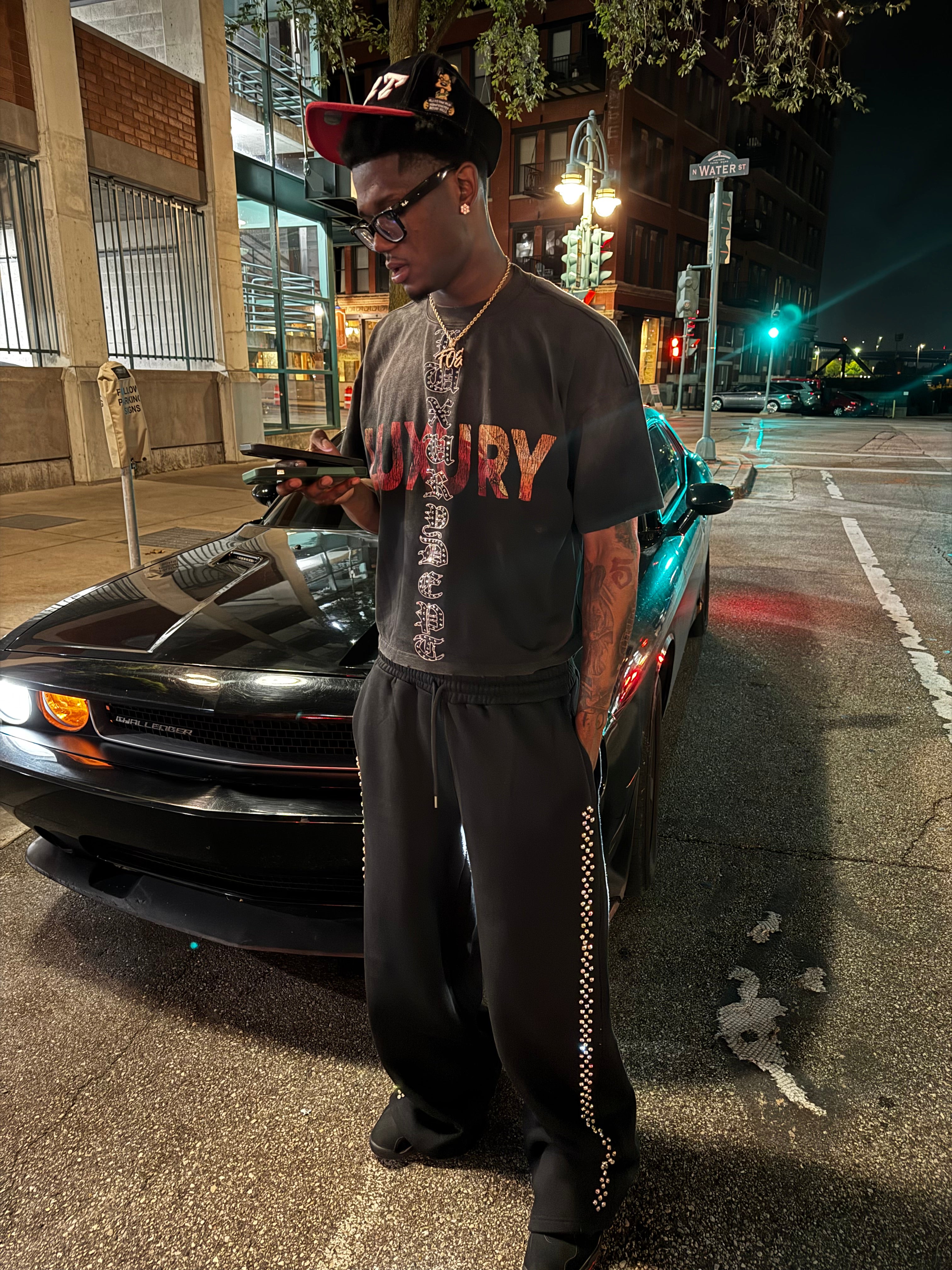 Black heist sweatpants
