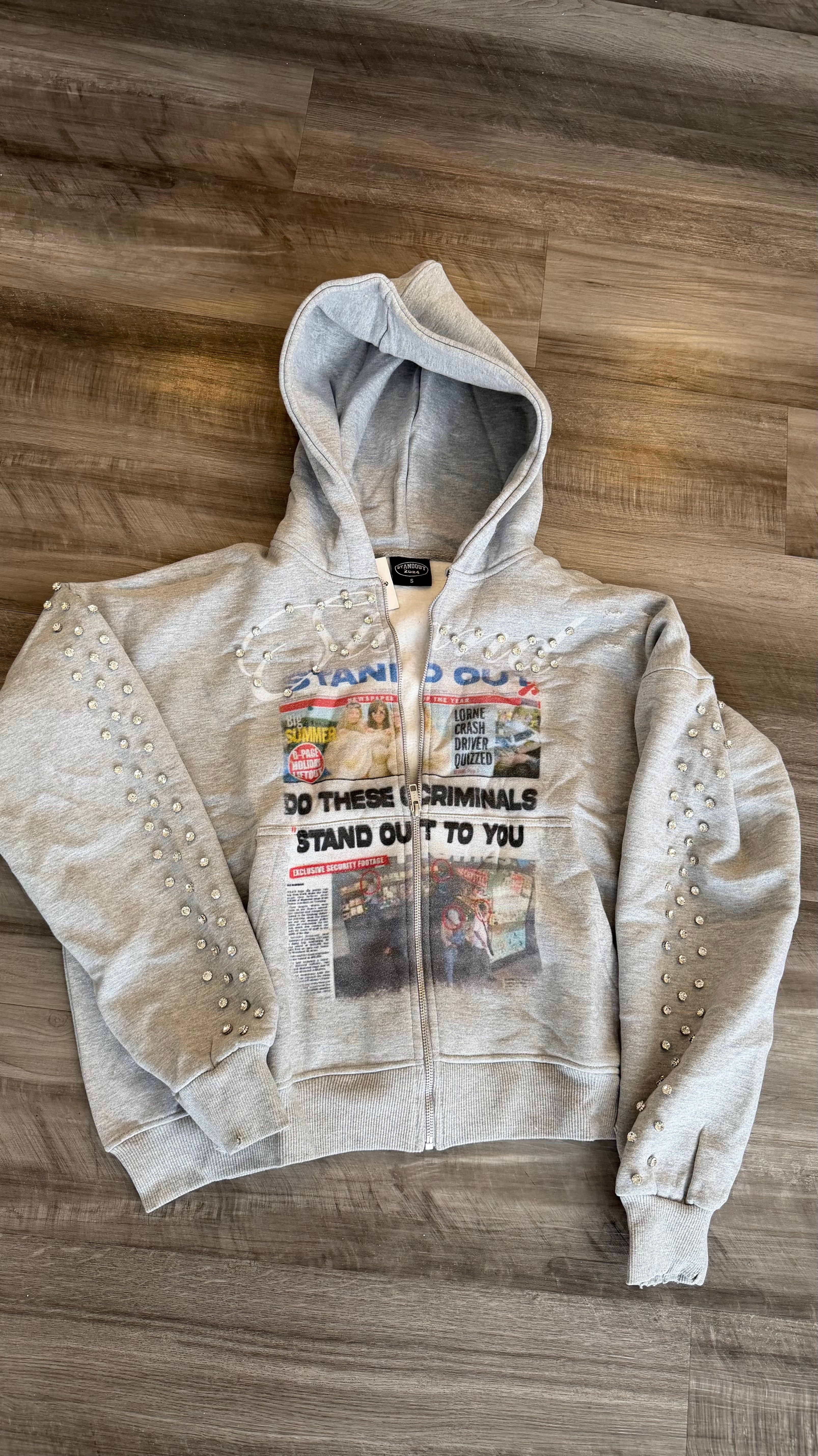 Grey HEIST zipup